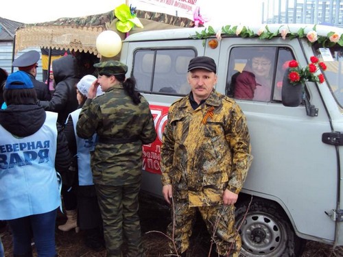 Начальник Г-1 Индигирка Алексин Сергей Петрович
9 Мая 2015 год,  п. Усть-Нера,  Оймяконский улус (район),  Республика Саха (Якутия).   
